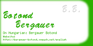 botond bergauer business card